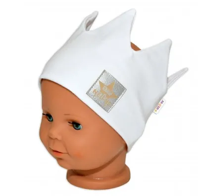 Immagine prodotto di Cerchietto in cotone fatto a mano - doppio strato,  - bianco, 104/116. Baby Nellys