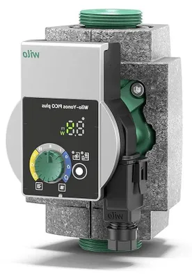 Productafbeelding van Circulatiepomp - Verwarmingspomp - Verwarmingssystemen - Groene knop technologie - 180 mm - Grijs
