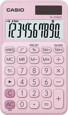 Immagine prodotto di Casio® SL-310UC-PK Calcolatrice tascabile alimentata a energia solare/batteria Display LC a 10 cifre rosa