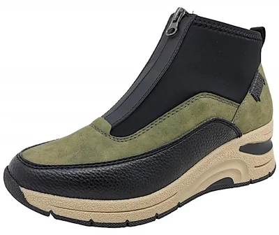 Imagen del producto de Zapatos de mujer Rieker, para plantillas sueltas, botas, color verde, para uso casual