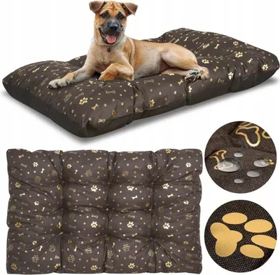 Immagine prodotto di Cuscino per cani PRESTIGE 140x100 cm impermeabile ossa d'oro