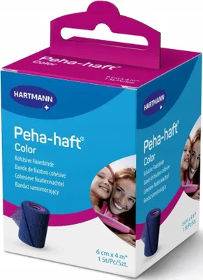 Produktbild von HARTMANN Peha-Haft Elastisches Stirnband Farbe blau 6 cm x 4 m 1 Stück