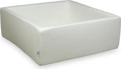 Produktbild von Trockenbecken 110x110x40 Boucle Weiß ohne Bälle