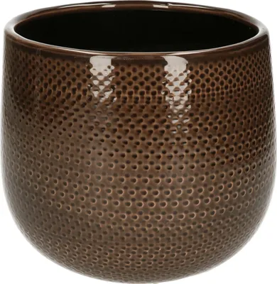 Produktbild von Mica Decorations Blumentopf - braun - Keramik - 16 x 18 cm