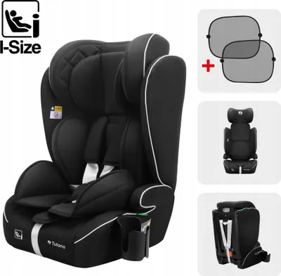 Image de TULANO Zooma 25 | Siège-auto de 15 mois à 12 ans (76-150 cm) | Noir