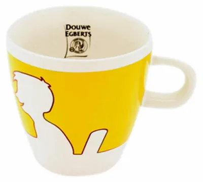 Obrázek produktu pro Douwe Egberts Design People, Kaffee Becher, Tee Tasse, Porzellan, Gelb, 260 ml