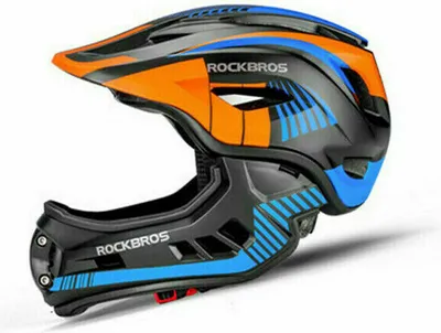 Produktbild von ROCKBROS Kinderhelm Kinder Helm Fahrradhelm Trennbar S ( 48-52 CM ) Schwarz Blau