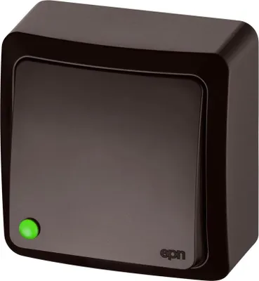 Immagine prodotto di Prese di corrente marroni, interruttore a muro, interruttore bipolare, pulsante