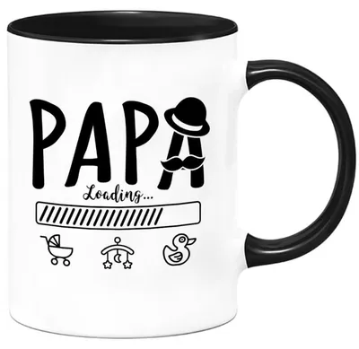 Produktbild von Kaffeetasse "Papa Loading" Keramik 350ml Geschenk für werdende Väter