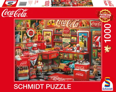 Obrázek produktu pro Puzzle Schmidt Spiele, 1000 dílků, Coca-Cola Nostalgia, prémiová kvalita