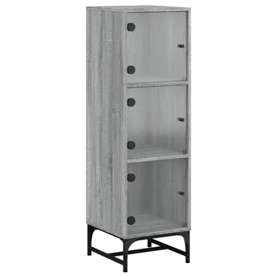 Immagine prodotto di Credenza con ante in vetro Grey Sonoma 35x37x120 cm