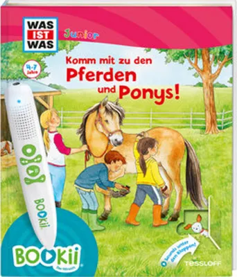 Produktbild von BOOKii® WAS IST WAS Junior Komm mit zu den Pferden und Ponys!