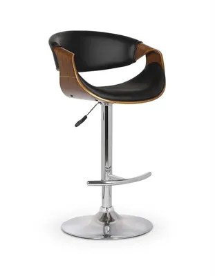 Produktbild von Halmar Barhocker H-100 - schwarze Walnuss / Chrom