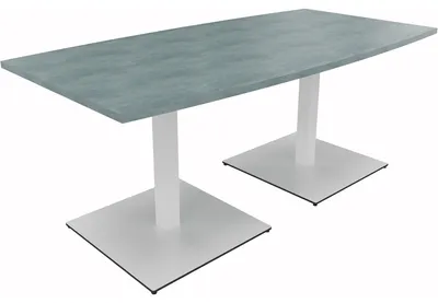 Produktbild von Bespr.ti. Tonneau Tellerfuß Quadrat B1800xT800/900xH720 ws/Beton
