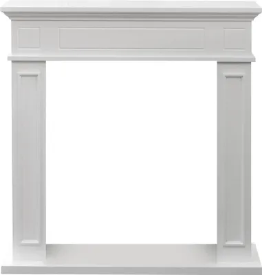 Obrázek produktu pro Krbový rám Jefferson v bílém dřevěném obložení, š 89,5 x v 90,5 x h 28