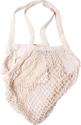 Produktbild von Einkaufsnetzt Tragetasche Einkaufstasche Shopper Baumwolle 35xH65cm