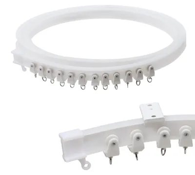 Imagen del producto de Barra para cortinas de techo, de 3 metros, de aluminio, para cortinas