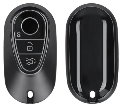 Produktbild von kwmobile Schlüsselhülle für Mercedes Benz 3-Tasten Smart Autoschlüssel Hülle - Autoschlüssel Schlüssel Hülle aus TPU Silikon - Schlüsselschutz Gehäuse