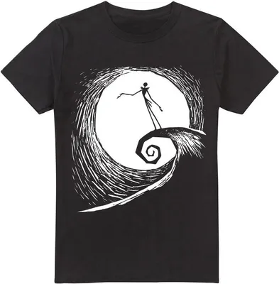 Immagine prodotto di The Nightmare Before Christmas - Maglietta da uomo TV3653 (XL) (Nero)