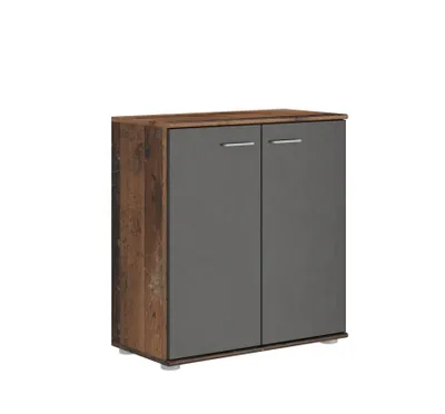 Produktbild von Kommode MIREN III Old Style/Matera – Sideboard mit 2 Türen – Wohnzimmerschrank für Wohnzimmer, Esszimmer und Flur
