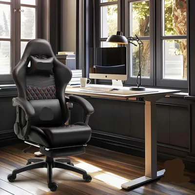 Obrázek produktu pro Ergonomická kancelářská židle - Herní židle - Kancelářská židle s nastavitelnou výškou - Otočná kancelářská židle