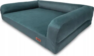 Image de Lit rectangulaire pour un grand chien, canapé orthopédique HUGGY DOGGY XXL