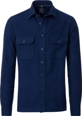 Immagine prodotto di REDMOND camicia di flanella da uomo manica lunga Kent comfort cotone blu M