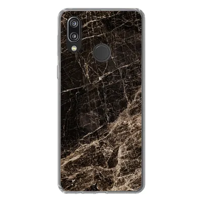 Produktbild von MuchoWow® Handyhülle Schutzhülle Hülle für Huawei P20 Lite (2020) Marmor - Luxus - Schwarz Silikon Softcase Handy Hülle - Kartenhalter