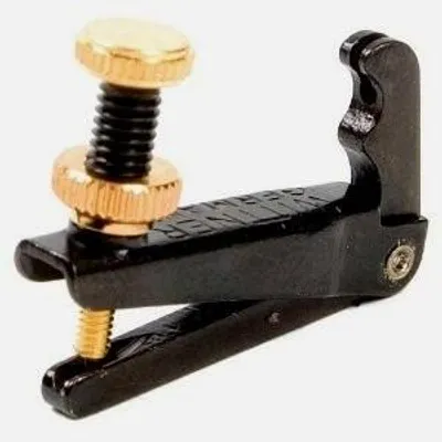 Produktbild von Wittner Saitenhalter mit Feintuning und Goldschraube für E-Saite, 4/4 und 3/4, Modell 902064
