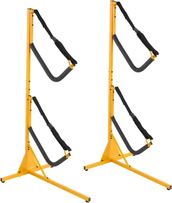 Produktbild von Freistehender Kajakständer für 2 Kajaks, Tragfähigkeit 108 kg, verstellbares Design
