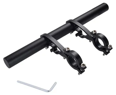 Imagen del producto de Extensión para manillar de bicicleta, fabricada en aluminio, para mayor espacio de almacenamiento