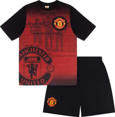Produktbild von Manchester United FC - Schlafanzug mit Shorts für Jungen GF866 (146) (Rot)