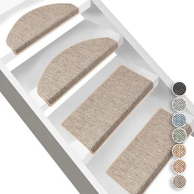 Produktbild von Stufenmatte Sabang Sisaloptik strapazierfähig & langlebig Stufenteppich Innen Beige Rechteckig