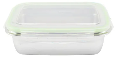 Produktbild von Lunchbox aus 304 Edelstahl, auslaufsichere Frischhaltedosen, quadratisch, Bento, 350 ml