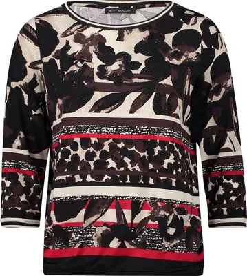 Produktbild von Betty Barclay Shirt Kurz 3/4 Arm Black/Red 46
