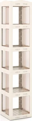 Immagine prodotto di Libreria girevole a 360°, pieghevole, trasparente, 174 cm