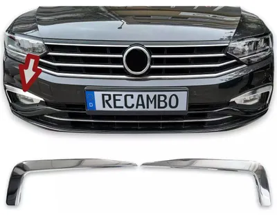 Zdjęcie produktu dla Chromowane obramowanie świateł przeciwmgielnych ze stali nierdzewnej dla VW Passat B8 Facelift | od 2020&gt