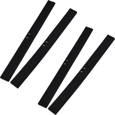 Produktbild von 4 Stücke Gummilippe 25cm aus schwarzem Silikon Ersatzlippe für Duschabzieher & Fensterabzieher Streifenfreie Abzieher Gummilippe gegen Schlieren