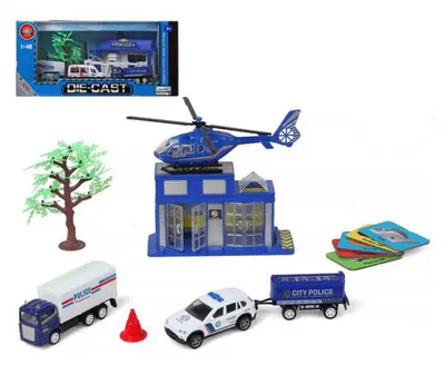 Productafbeelding van Politiievoertuigen en accessoires set, artikelnummer 118848