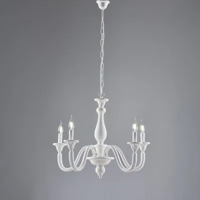 Obrázek produktu pro Lucca Shabby Chic Lustr bílý 5 světel E14