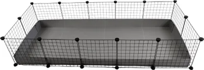 Obrázek produktu pro Modulární klec C&C 5x2 pro morče, králíka a ježka, stříbrná
