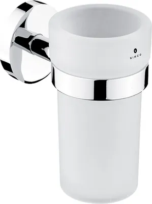 Image de Nimco Unix - Porte-brosse à dents et porte-dentifrice, chromé UN 13058W-26
