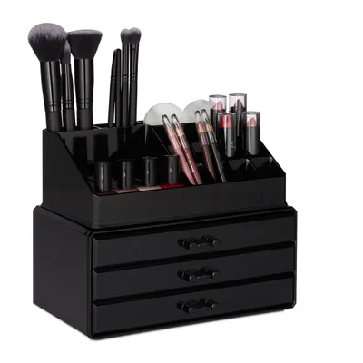 Obrázok produktu pre relaxdays 1 x Organizér na kozmetiku čierny