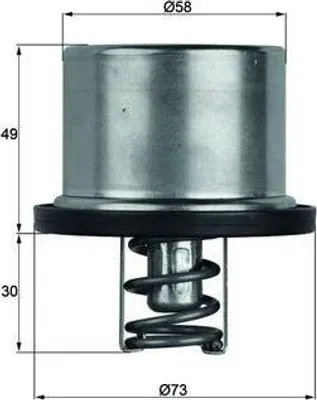 Obrázok produktu pre Termostat MAHLE, chladiaca kvapalina pre
