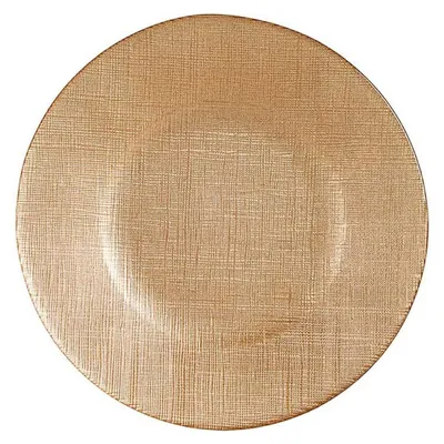 Glas-Teller, mehrfarbig, rund, 21 cm, 1 Stück