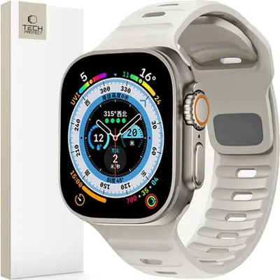 Immagine prodotto di Tech-Protect Iconband Line Apple Watch 6 / 7 / 8 / 9 / 10 / Se / Ultra 1 / 2 (44 / 45 / 46 / 49 Mm) Starlight