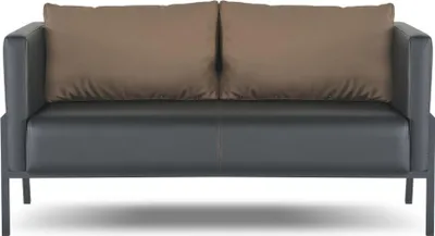 Produktbild von Arbeitszimmer Sitzmöbel r Kunstleder 2-Sitzer 2x Ledersessel