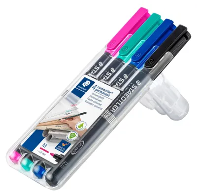 Obrázek produktu pro Barevné fólie 4 ks permanentní M Lumocolor Staedtler