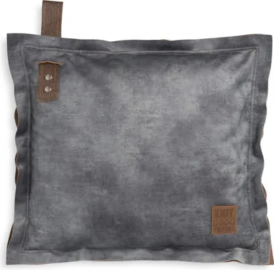 Produktbild von Knit Factory Dax Kissen - Anthrazit - 50x50 cm