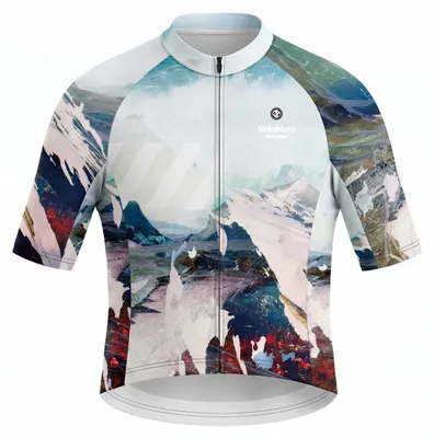 Produktbild von VeloNuts Herren Radtrikot, Terrain Blocks, Alpine Fracture, 2XS